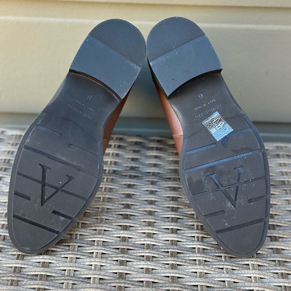 Aquatalia Narina Calf Brown Leather Zipper Ankle and Booties Boots. - Picture 8 of 10